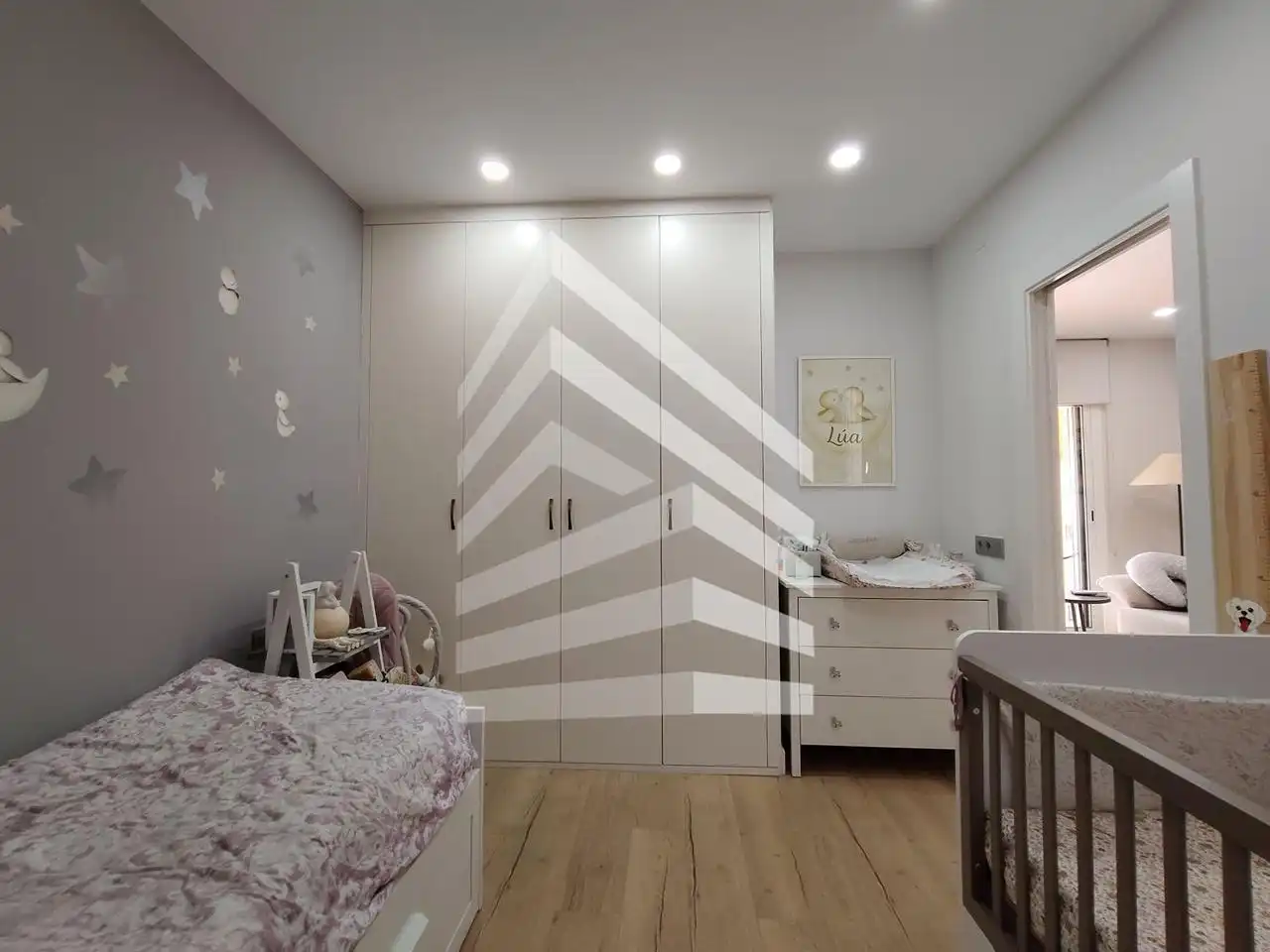 Schlafzimmer von Wohnung zum Verkauf in Barcelona mit Heizung, Parkett und Möbliert