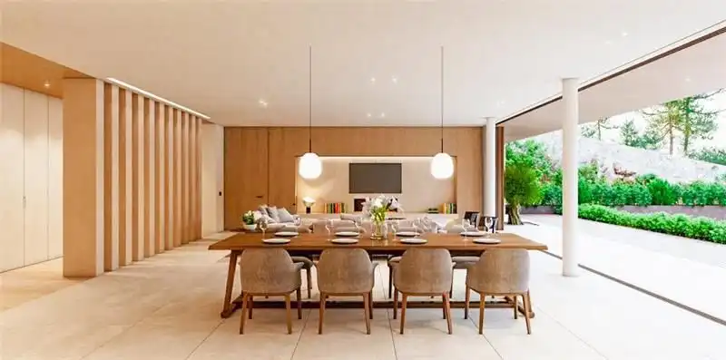 Dining room of Houses for sale in  Palma de Mallorca  with Air Conditioner, Private garden and Parquet flooring