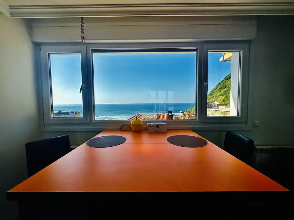 Dining room of Flat for rent in Donostia - San Sebastián   with Heating, Parquet flooring and Terrace