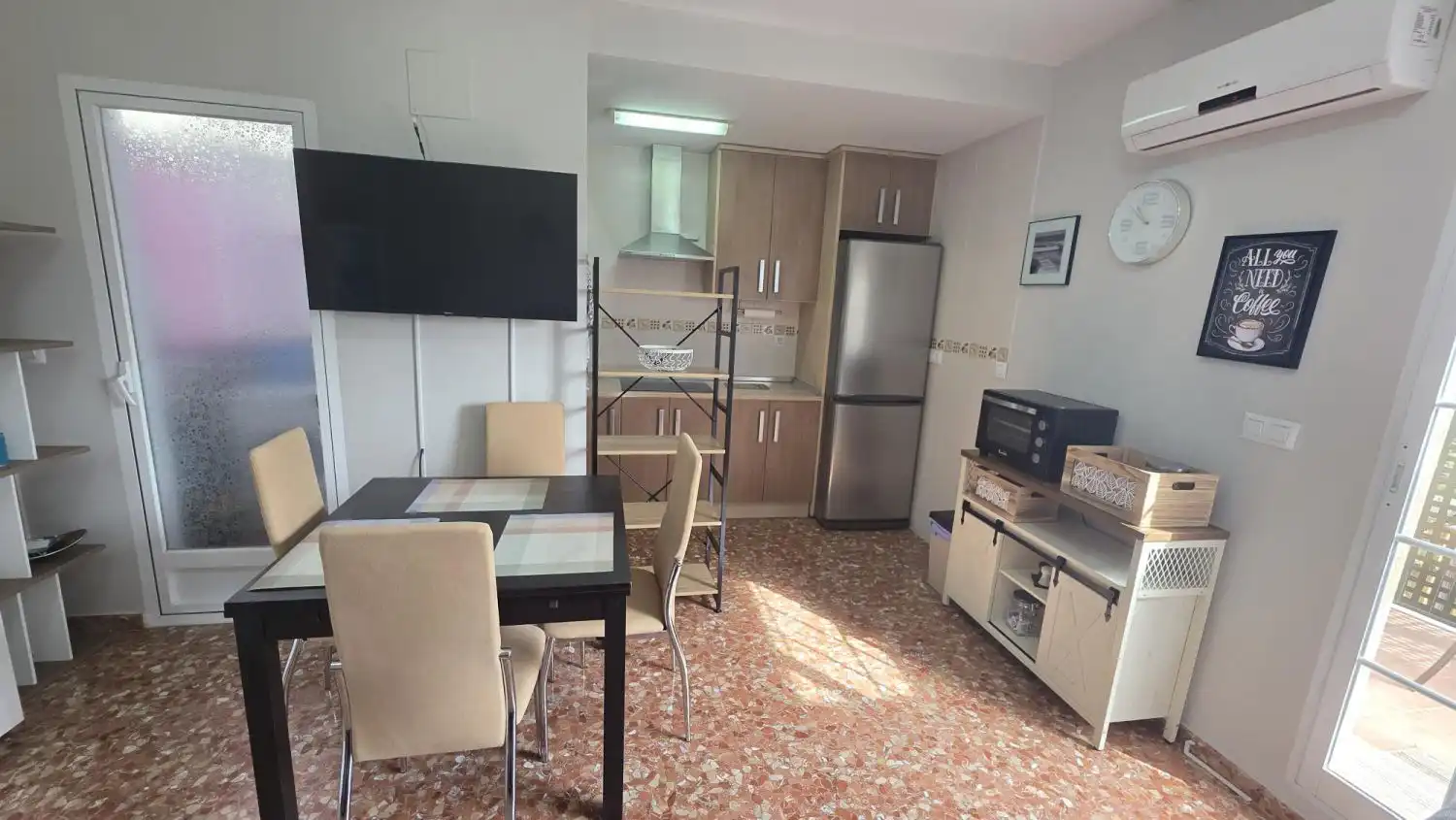 Kitchen of Attic for rent in Las Gabias  with Air Conditioner, Terrace and Furnished
