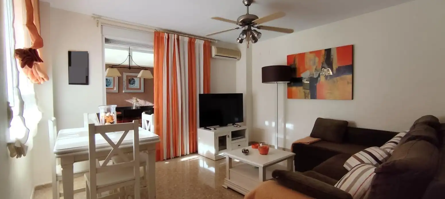 Living room of Flat for rent in Canet d'En Berenguer  with Air Conditioner, Private garden and Terrace