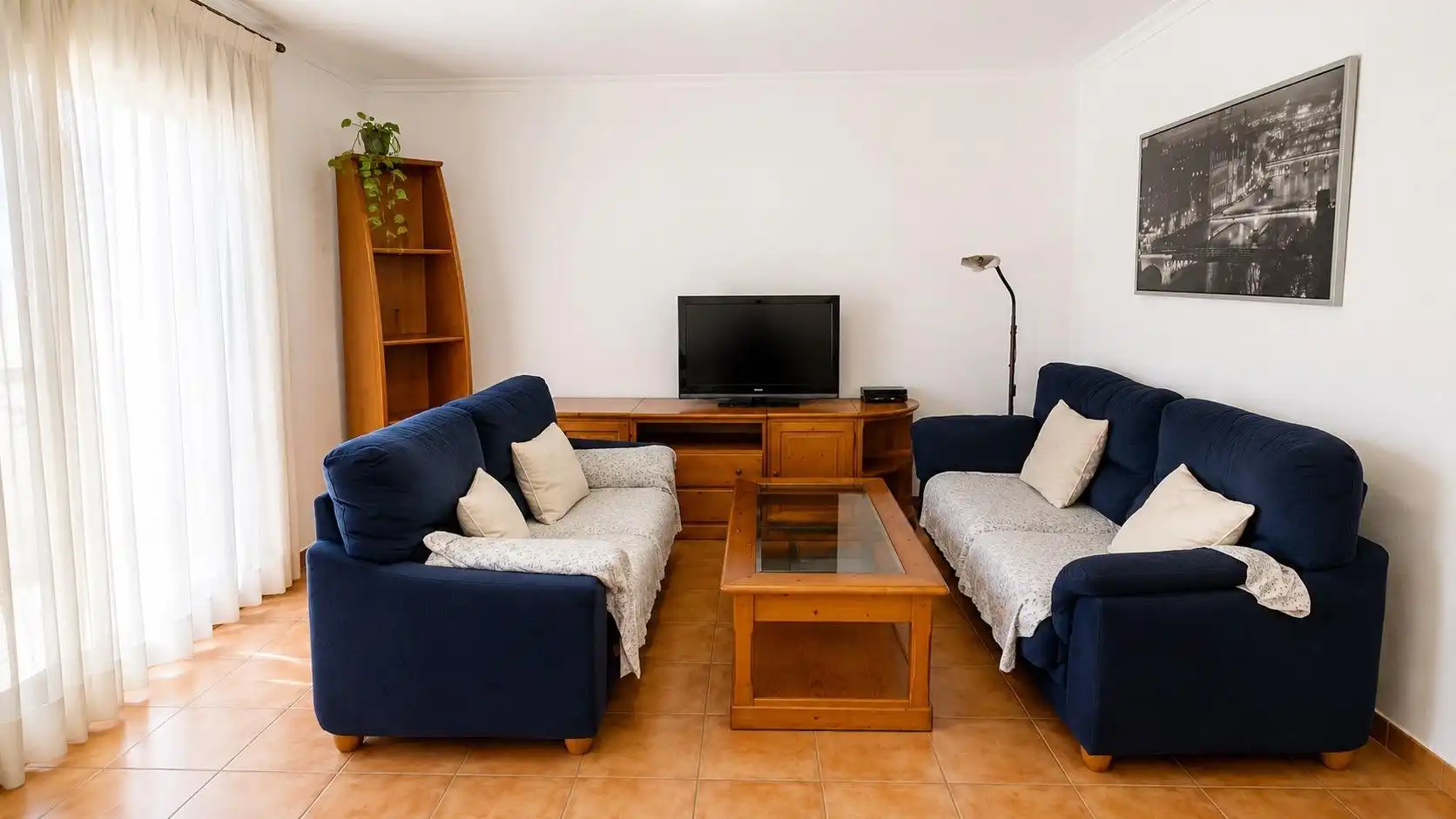 Wohnzimmer von Wohnung zur Miete in Bunyola mit Klimaanlage, Terrasse und Möbliert