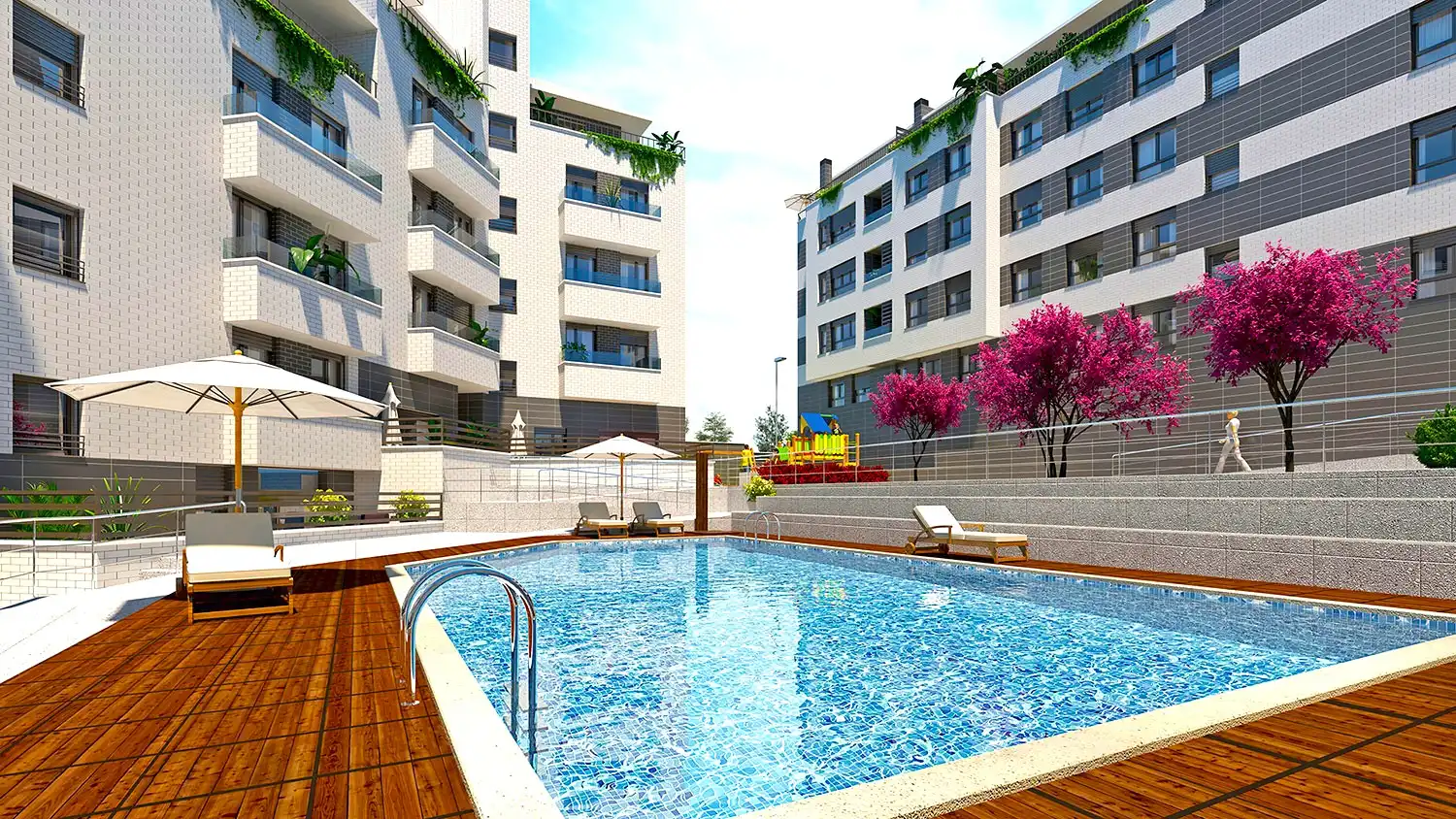 Piscina de Pis en venda en Castro-Urdiales amb Calefacció, Jardí privat i Terrassa