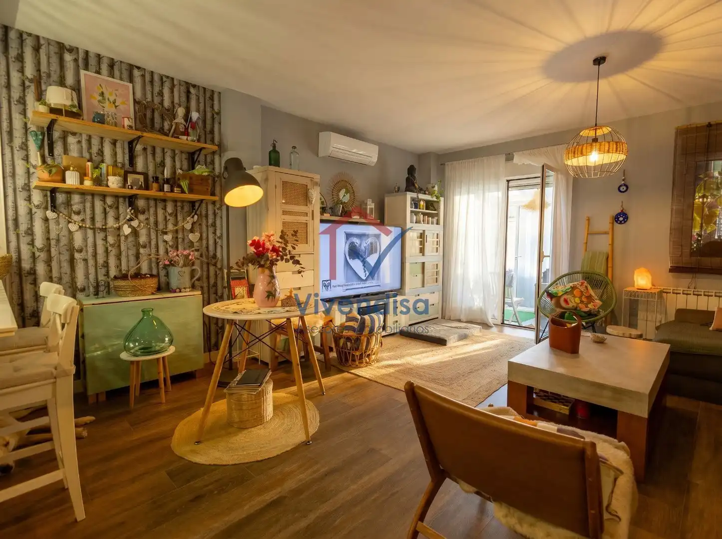 Sala d'estar de Casa adosada en venda en Cabanillas del Campo amb Aire condicionat, Calefacció i Terrassa