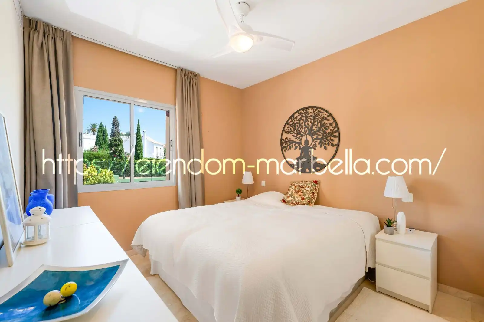Schlafzimmer von Wohnungen zum Verkauf in Marbella mit Klimaanlage, Terrasse und Möbliert