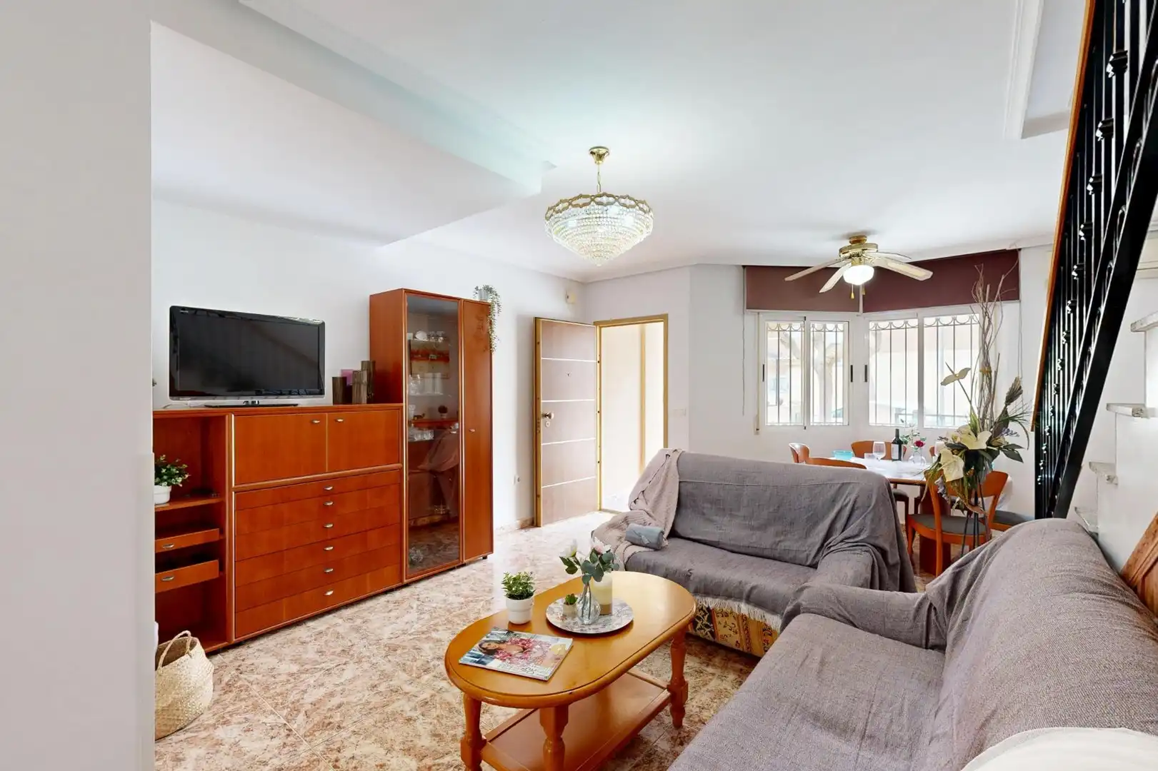 Sala de estar de Casa o chalet en venta en Los Alcázares con Aire acondicionado, Calefacción y Jardín privado