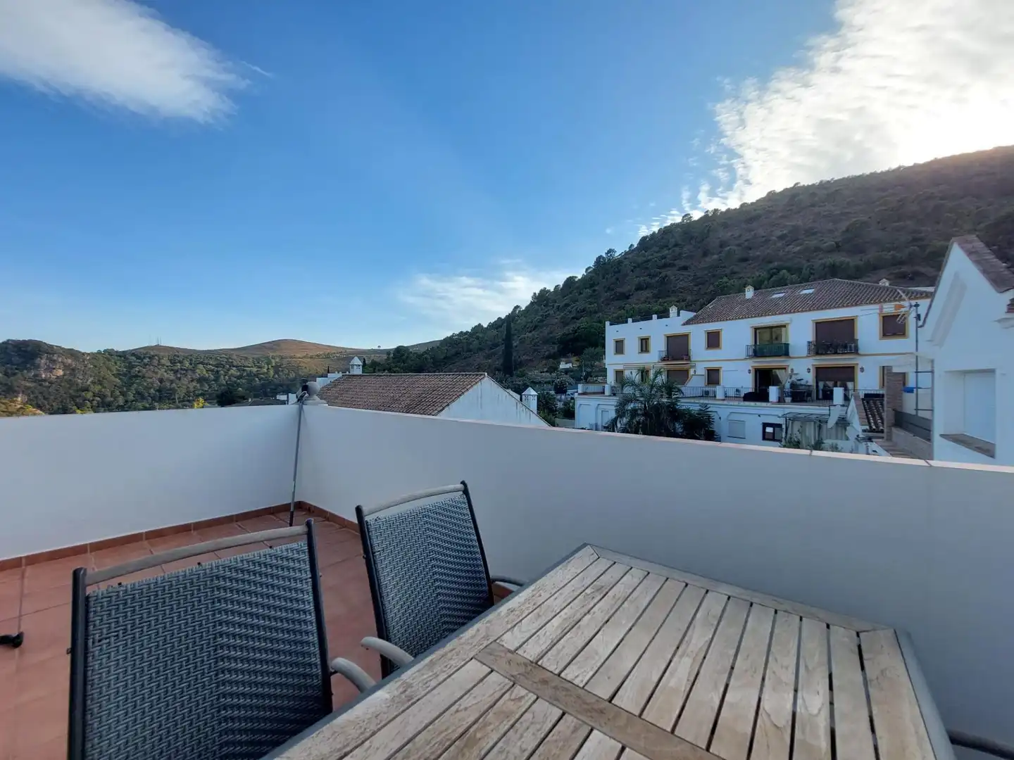 Terrace of Detached homes for sale in Benahavís  with Air Conditioner, Heating and Private garden