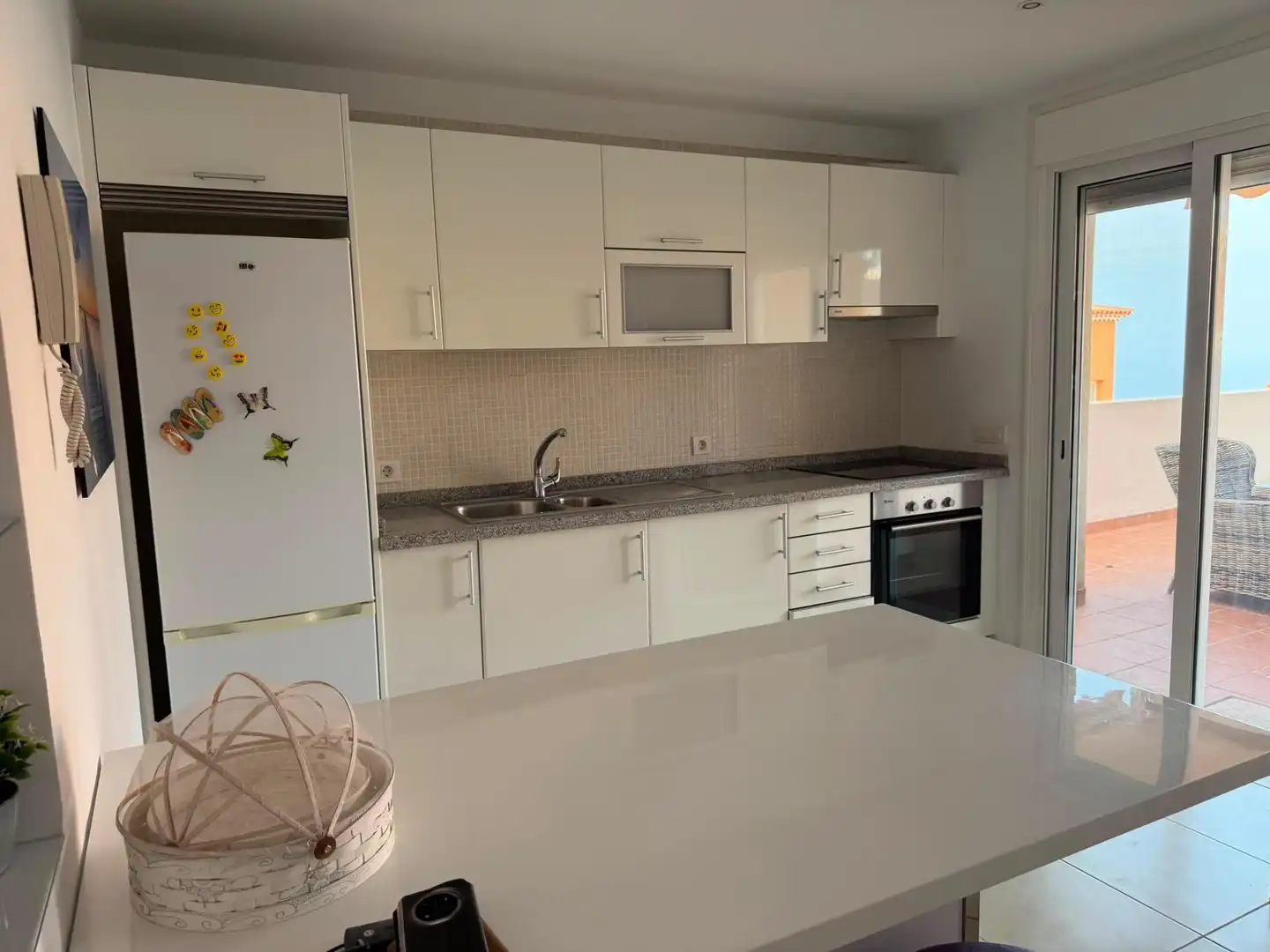 Cocina de Casa adosada en venta en Santiago del Teide con Terraza, Amueblado y Piscina comunitaria
