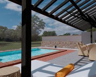 Swimming pool of Single-family semi-detached for sale in  Murcia Capital  with Air Conditioner, Heating and Private garden