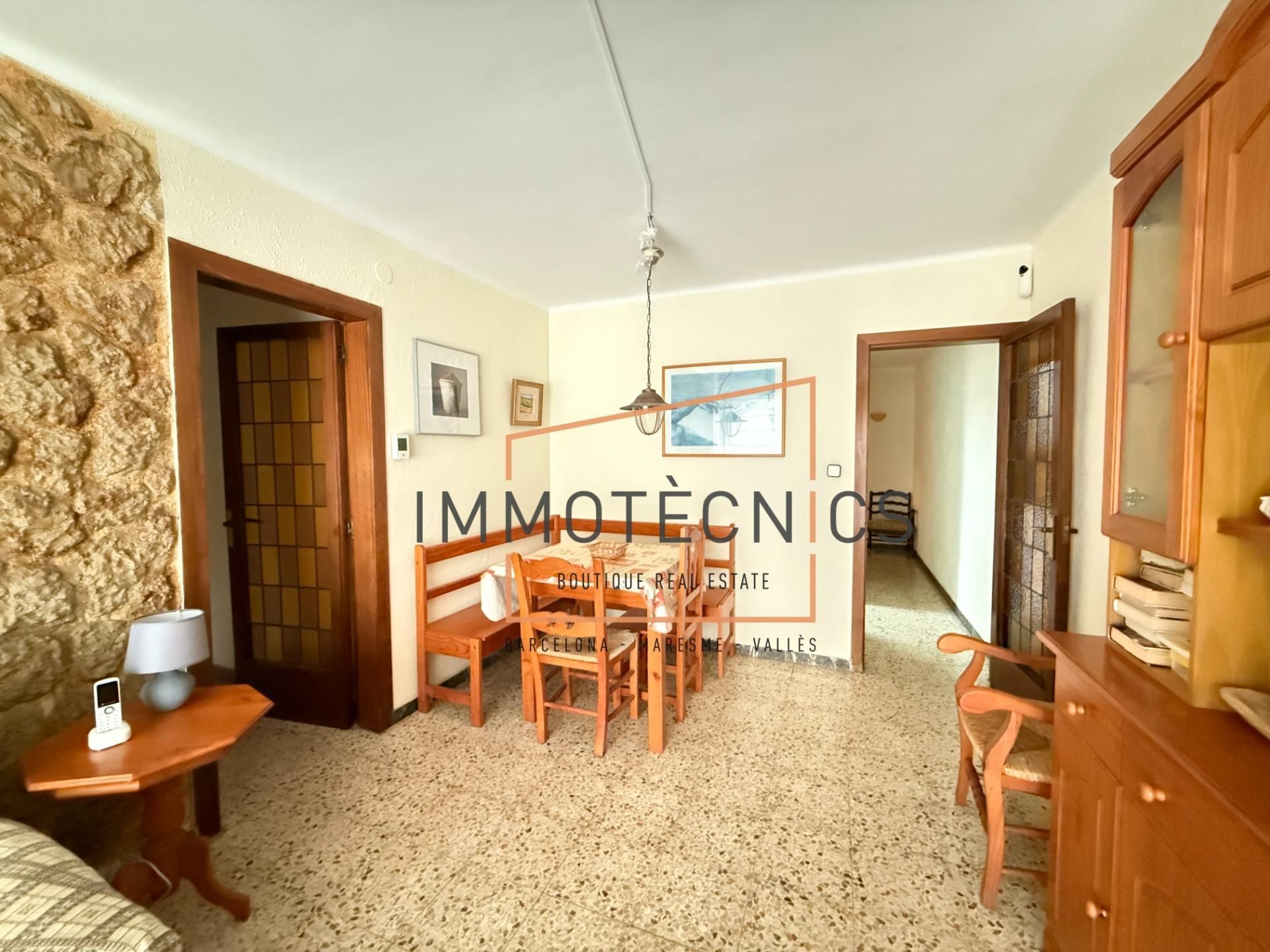 Living room of Flat for sale in Caldes d'Estrac  with Terrace and Balcony