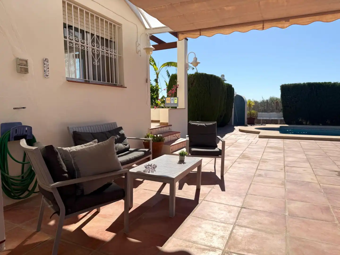 Terraza de Casa o chalet de alquiler en L'Alfàs del Pi con Aire acondicionado, Calefacción y Jardín privado