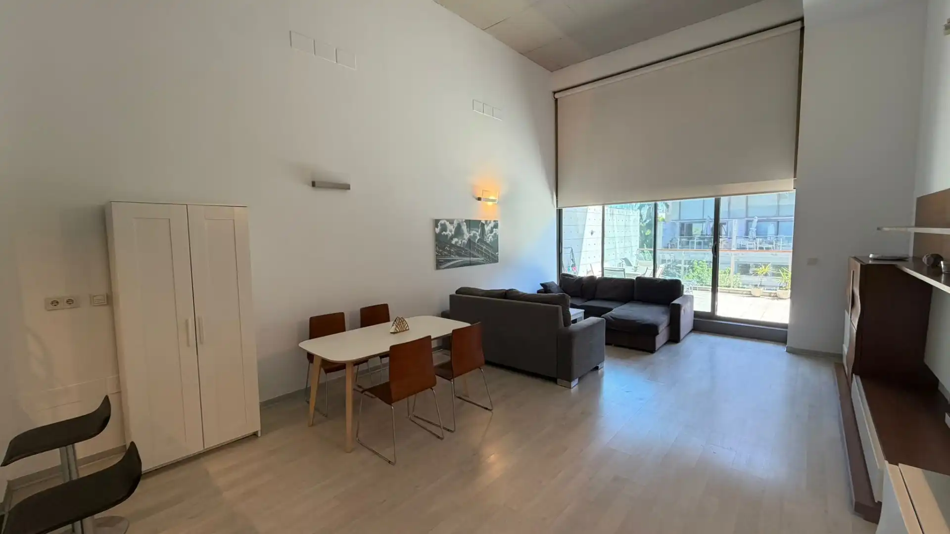 Wohnzimmer von Wohnung zur Miete in Valencia mit Klimaanlage, Heizung und Parkett