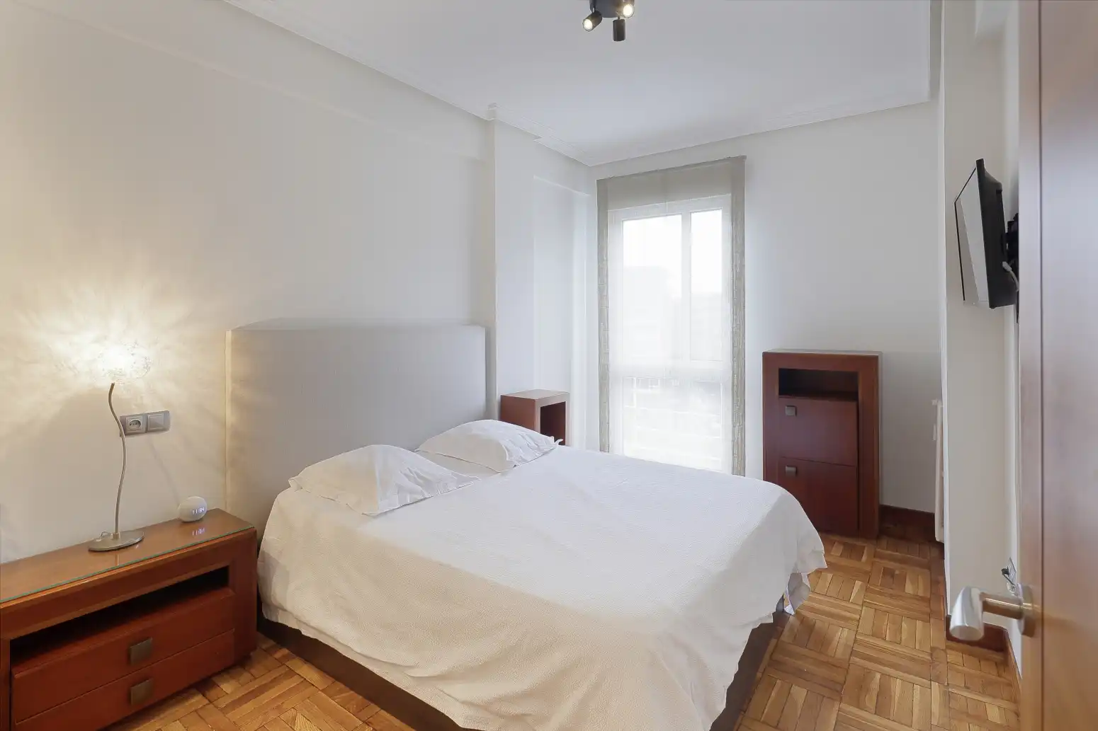 Bedroom of Flat for sale in Gijón   with Heating, Parquet flooring and Terrace