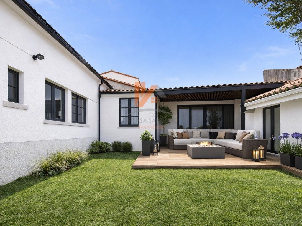 Terrassa de Casa o xalet en venda en Santiago de Compostela  amb Jardí privat i Terrassa