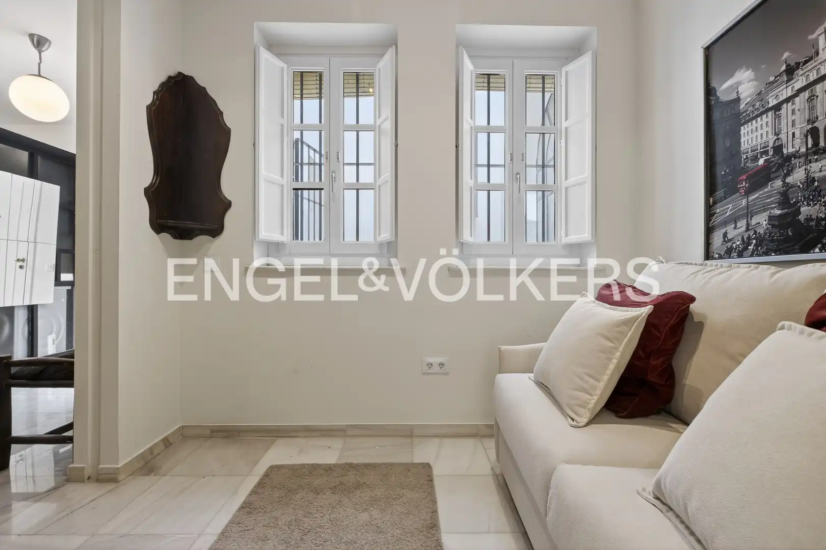 Wohnzimmer von Wohnungen zur Miete in Sevilla mit Klimaanlage, Heizung und Balkon
