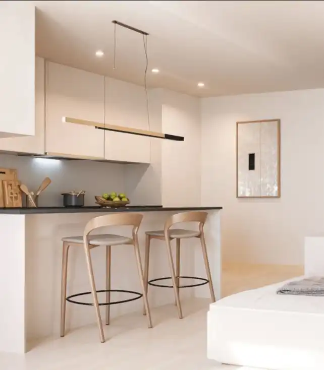 Cuina de Apartament en venda en Estepona amb Aire condicionat, Calefacció i Jardí privat