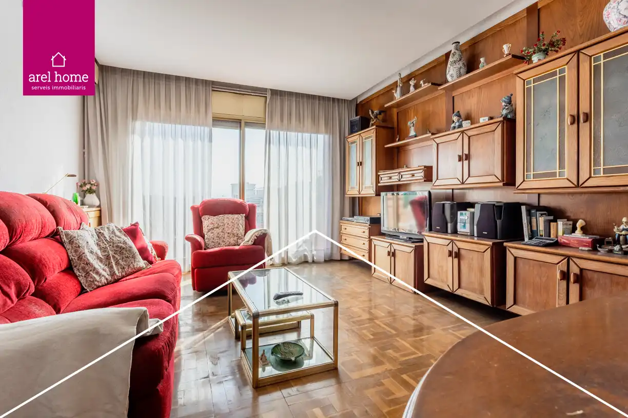 Sala de estar de Ático en venta en Esplugues de Llobregat con Aire acondicionado, Calefacción y Balcón