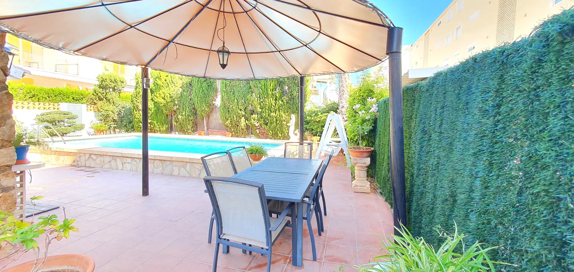 Terrace of Houses for rent in Dénia  with Air Conditioner, Heating and Private garden