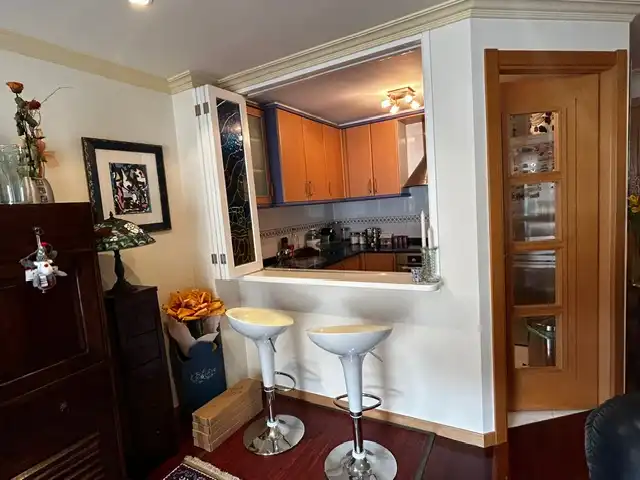 Kitchen of Flat for sale in Vilagarcía de Arousa  with Parquet flooring, Storage room and Furnished
