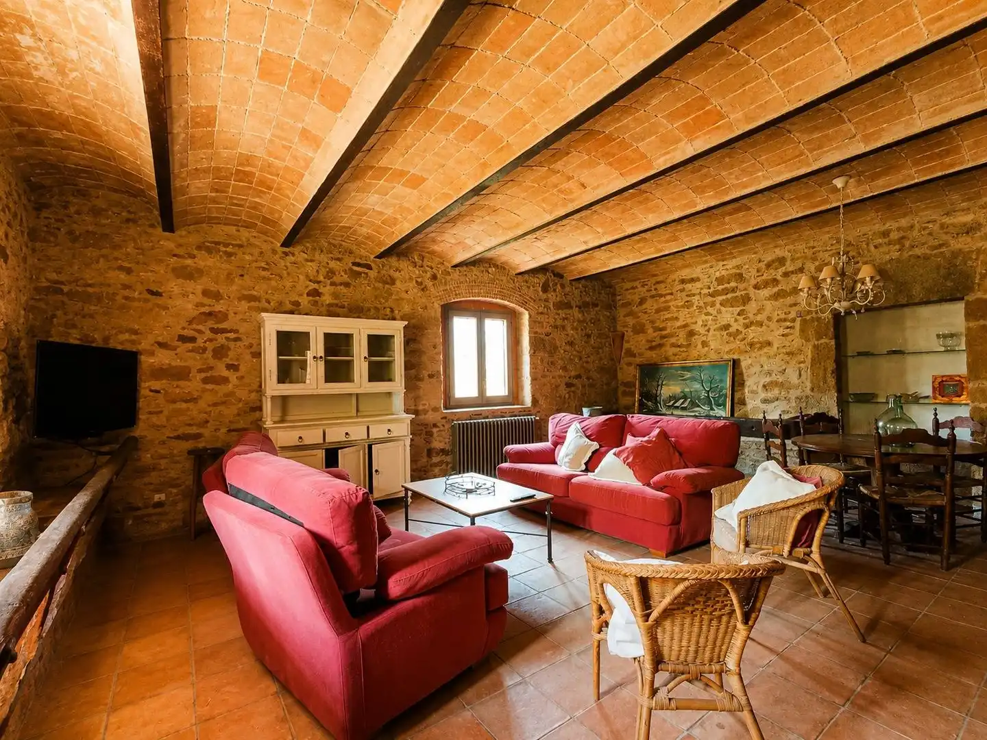 Wohnzimmer von Country house zum Verkauf in Forallac mit Heizung, Privatgarten und Terrasse
