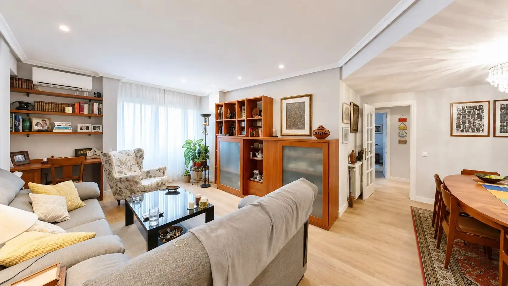 Sala de estar de Apartamento en venta en Madrid con Aire acondicionado, Calefacción y Parquet