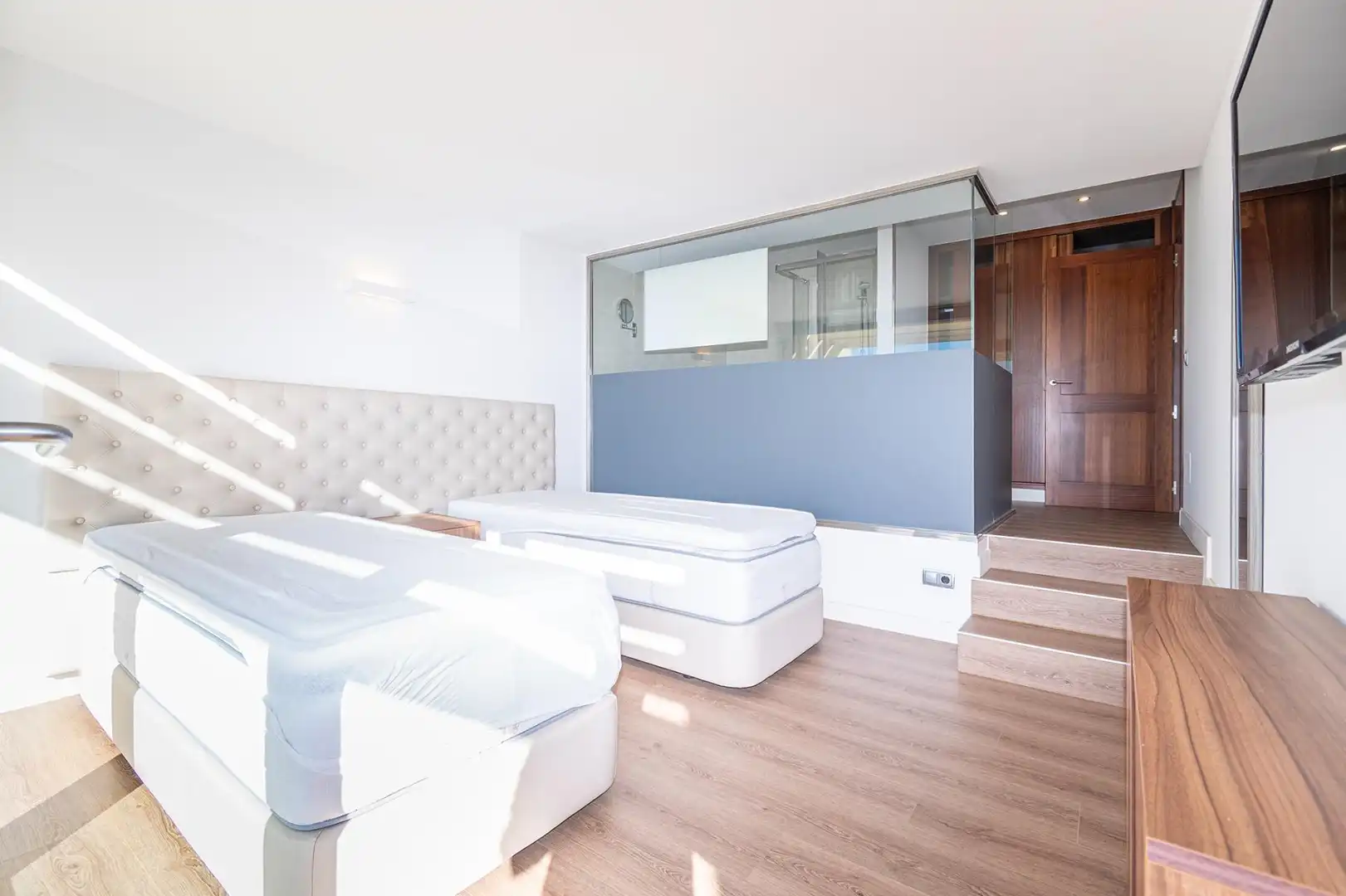 Schlafzimmer von Einfamilien-Reihenhaus zum Verkauf in Capdepera mit Klimaanlage, Privatgarten und Terrasse