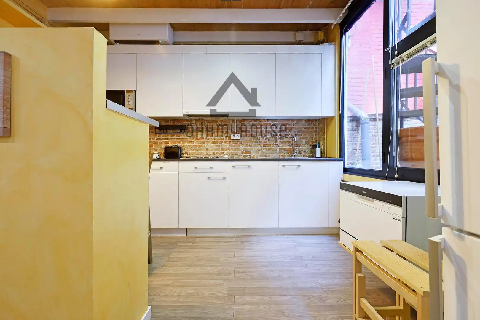 Kitchen of Duplexes for sale in Barcelona  with Air Conditioner, Parquet flooring and Terrace