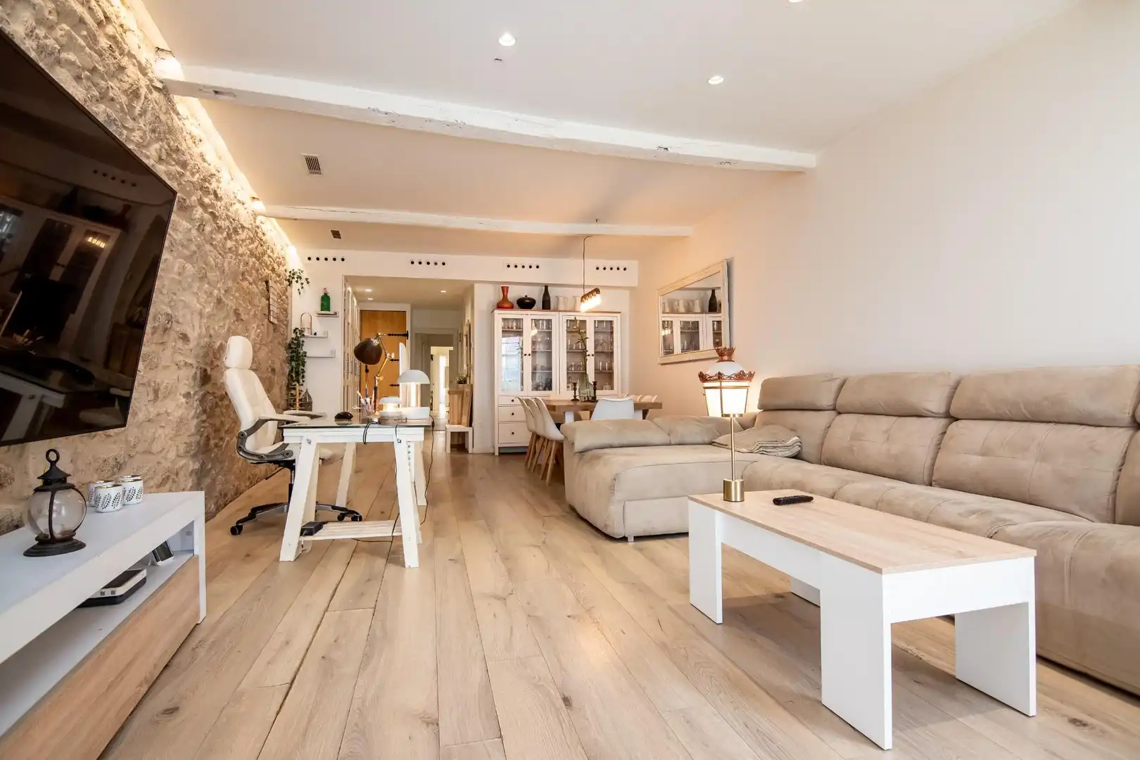 Sala de estar de Piso en venta en A Coruña Capital 