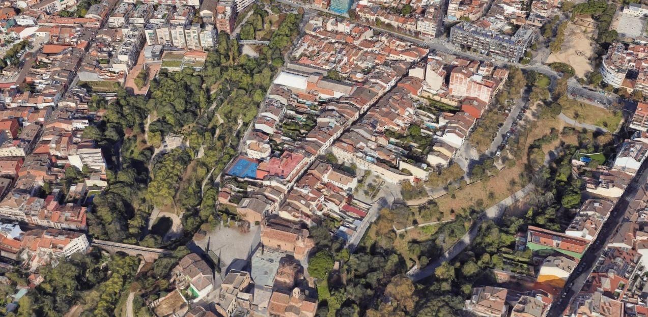 Exterior view of Single-family semi-detached for sale in Terrassa