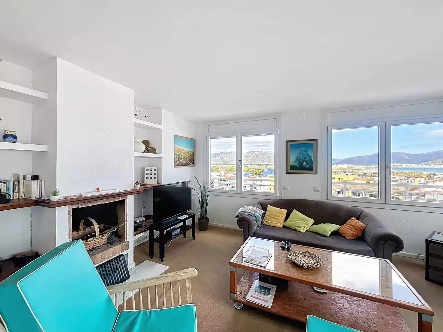 Sala d'estar de Apartament en venda en Empuriabrava amb Terrassa i Balcó