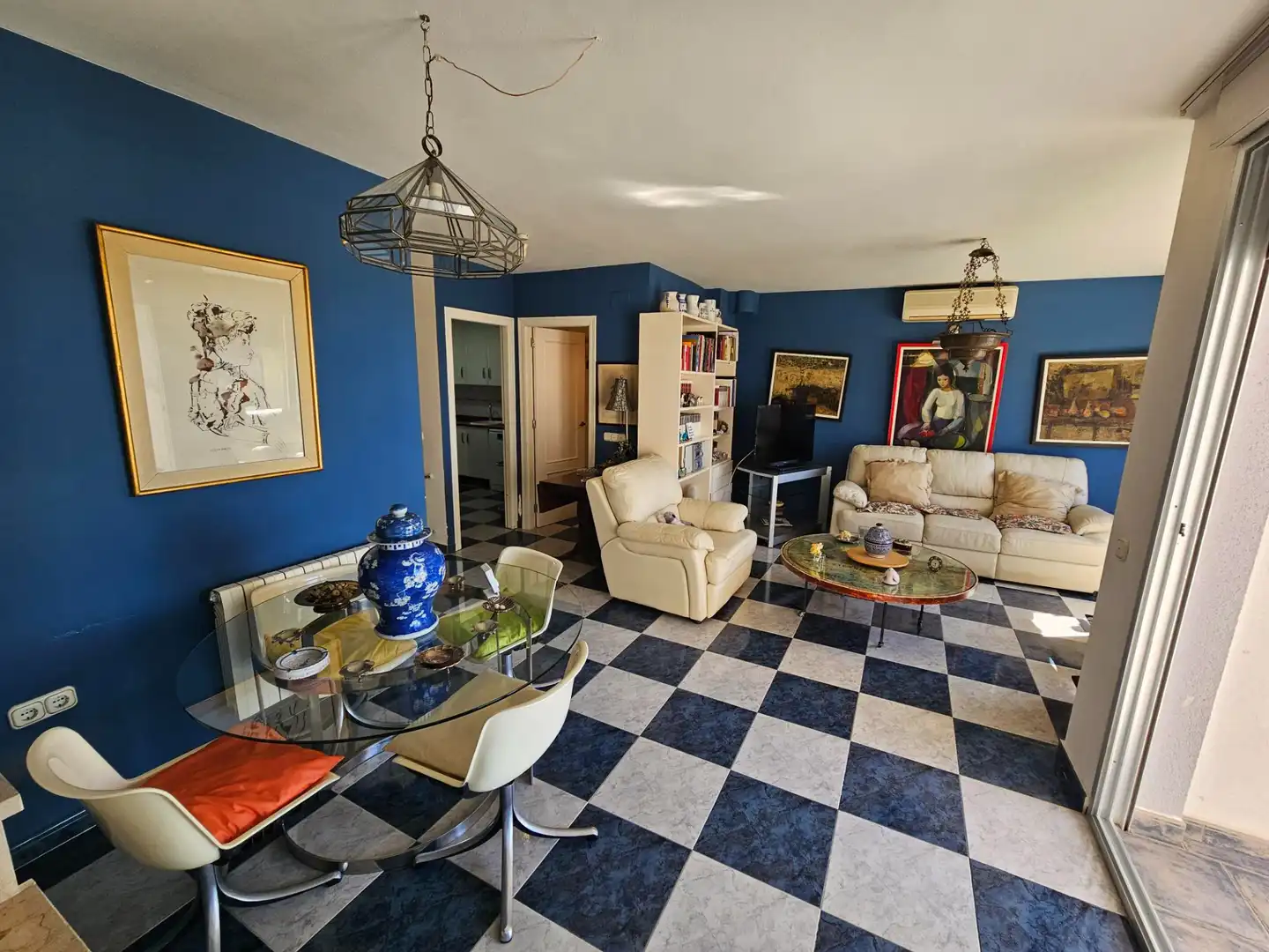Sala de estar de Casa adosada en venta en Molina de Segura con Aire acondicionado, Calefacción y Terraza