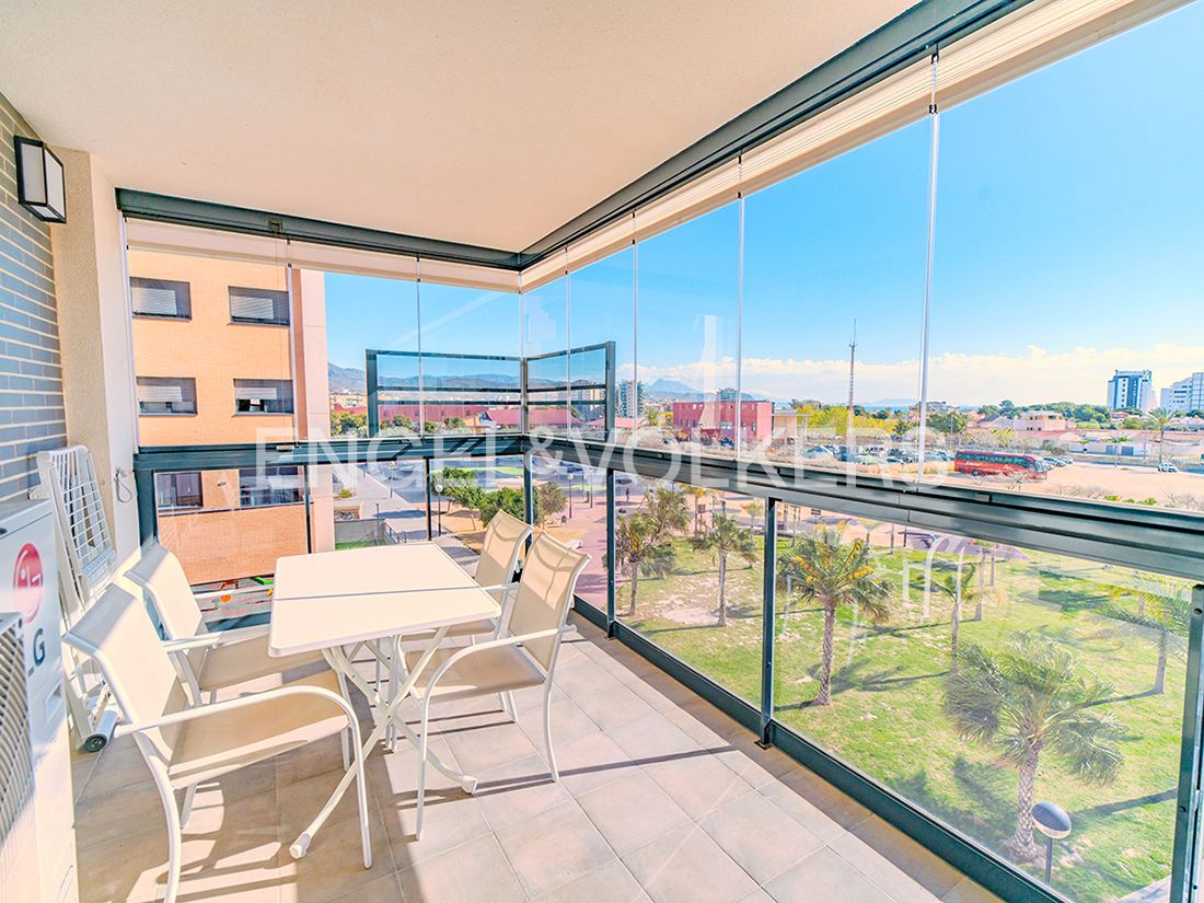 Terrace of Flat for sale in El Campello  with Air Conditioner, Heating and Terrace