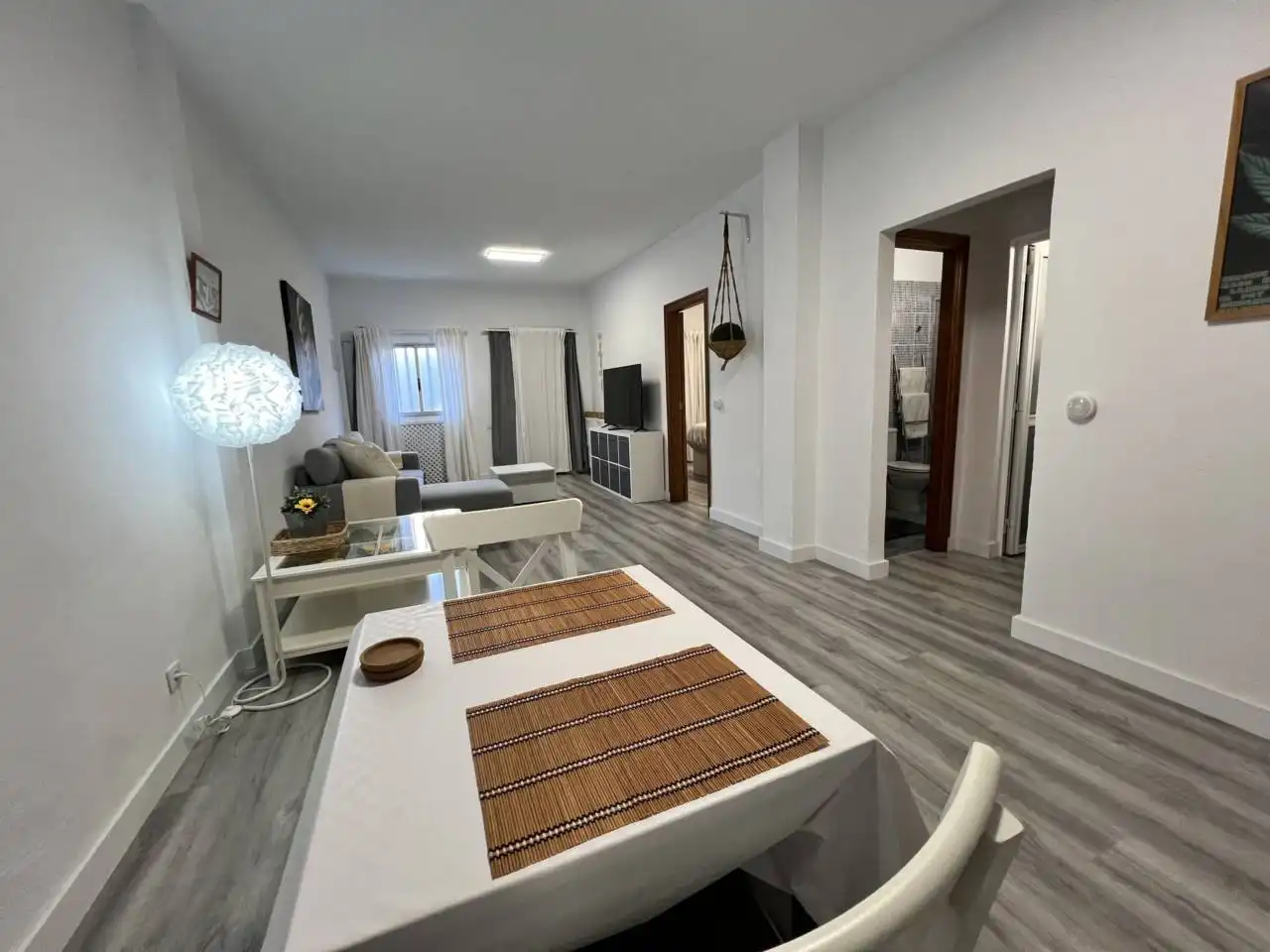 Living room of Flat for sale in Arona  with Parquet flooring and Furnished