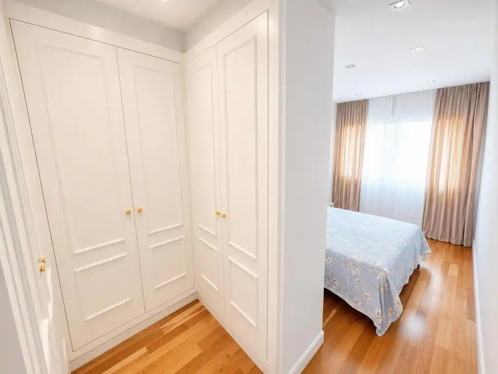 Schlafzimmer von Wohnung zur Miete in Alicante / Alacant mit Parkett und Möbliert