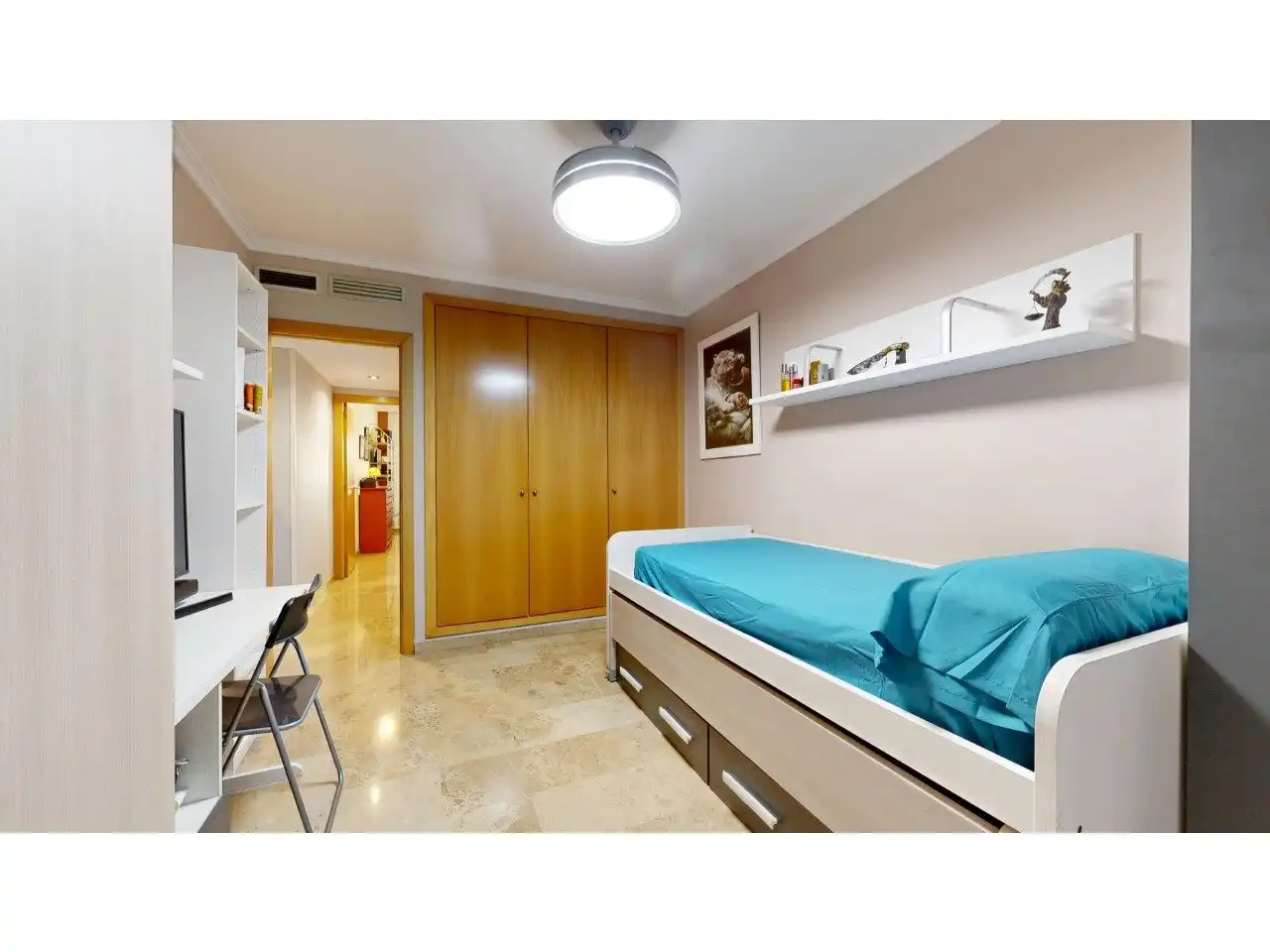 Bedroom of Flat for sale in Valencia  with Air Conditioner, Private garden and Terrace