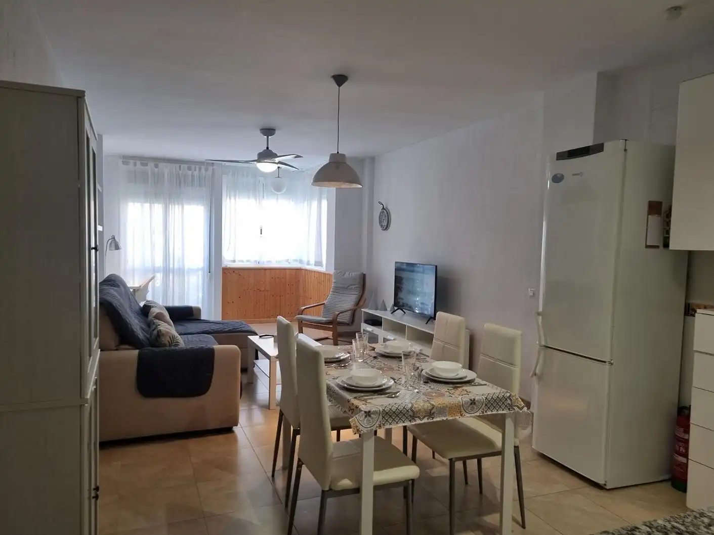 Comedor de Apartamento de alquiler en Torrox con Aire acondicionado, Calefacción y Amueblado