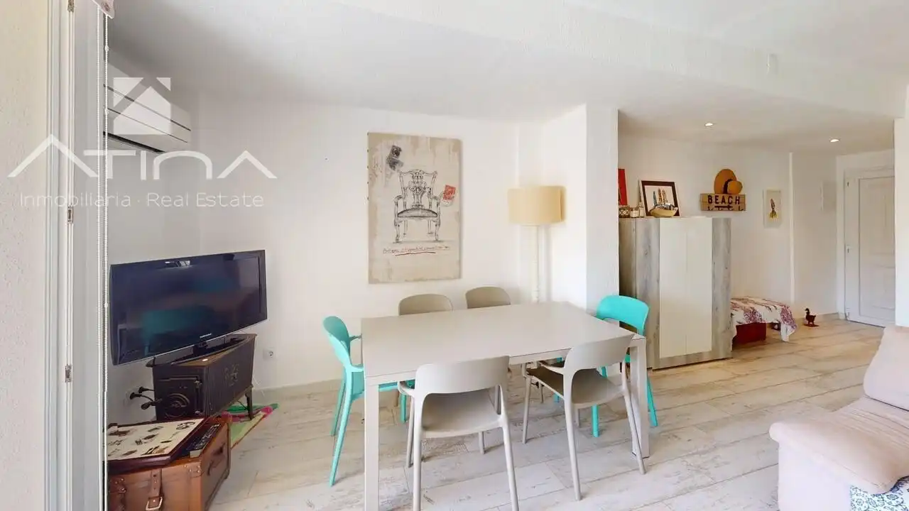 Esszimmer von Maisonette zum Verkauf in Jávea / Xàbia mit Klimaanlage, Heizung und Privatgarten