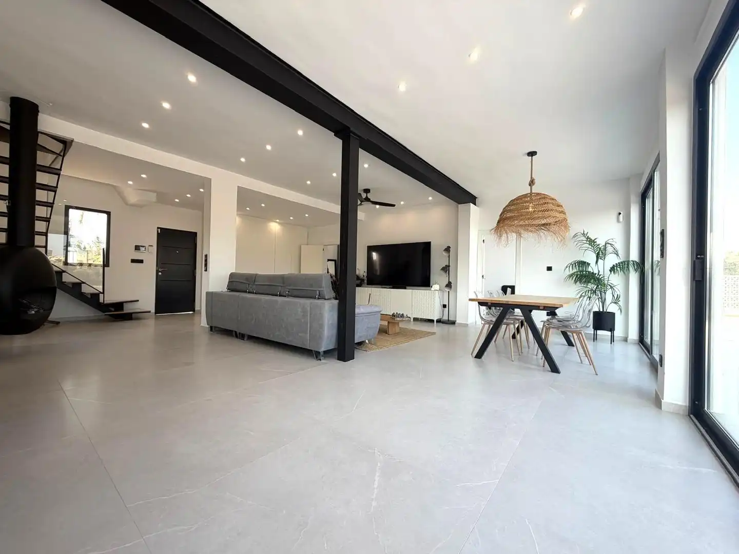Sala de estar de Casa o chalet en venta en Elche / Elx con Aire acondicionado, Terraza y Piscina