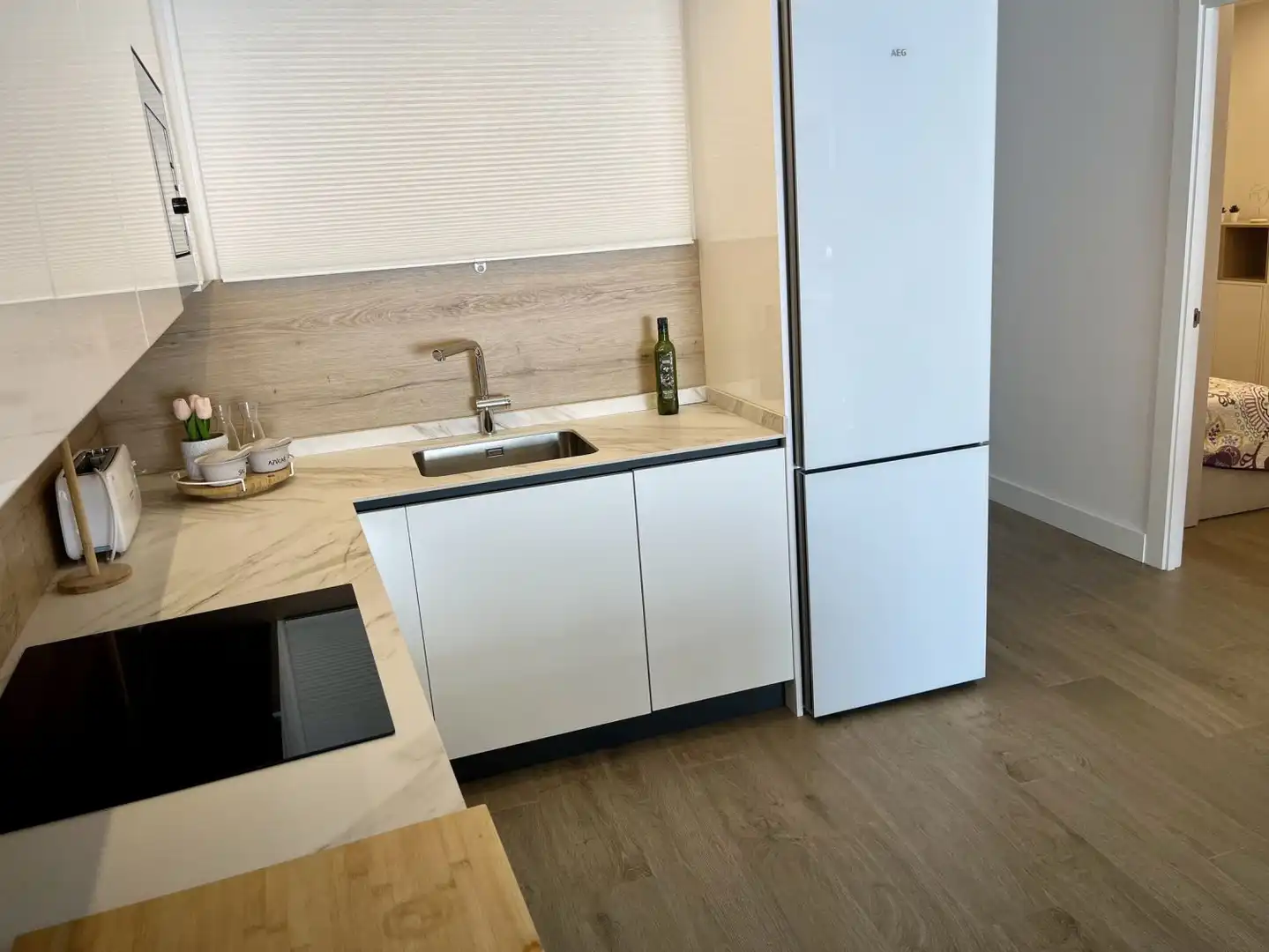 Cuina de Apartament de lloguer en Almuñécar amb Terrassa