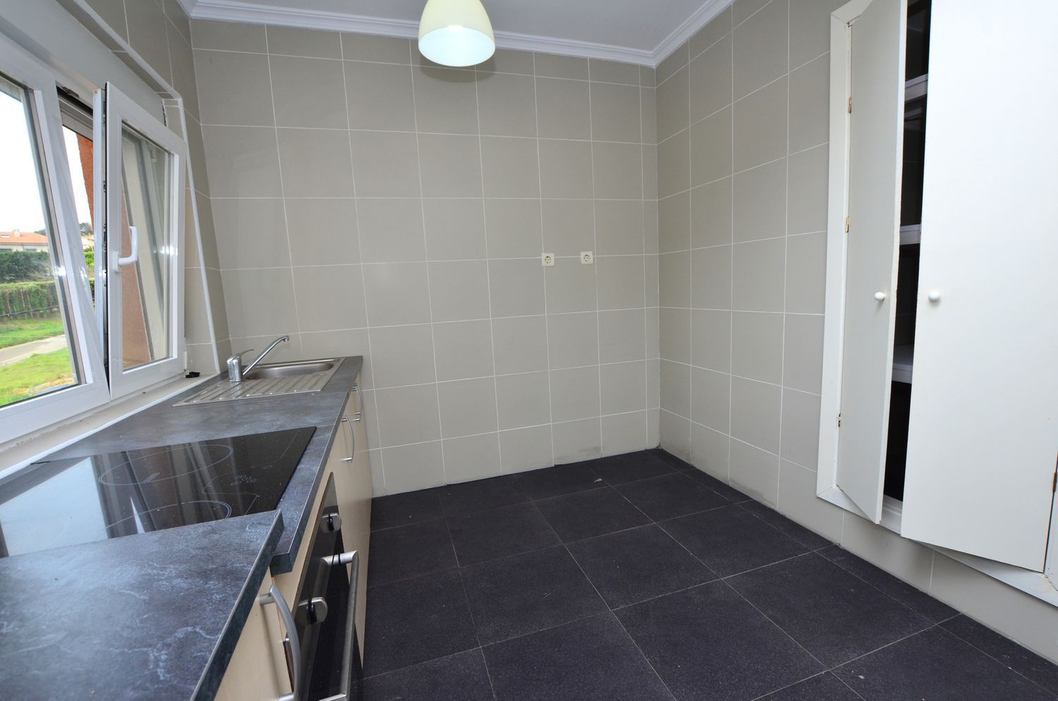 Kitchen of Flat for sale in Gozón  with Heating, Private garden and Swimming Pool