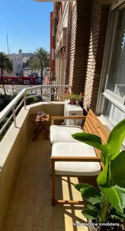 Balcony of Flat for rent in Valencia  with Air Conditioner, Heating and Furnished