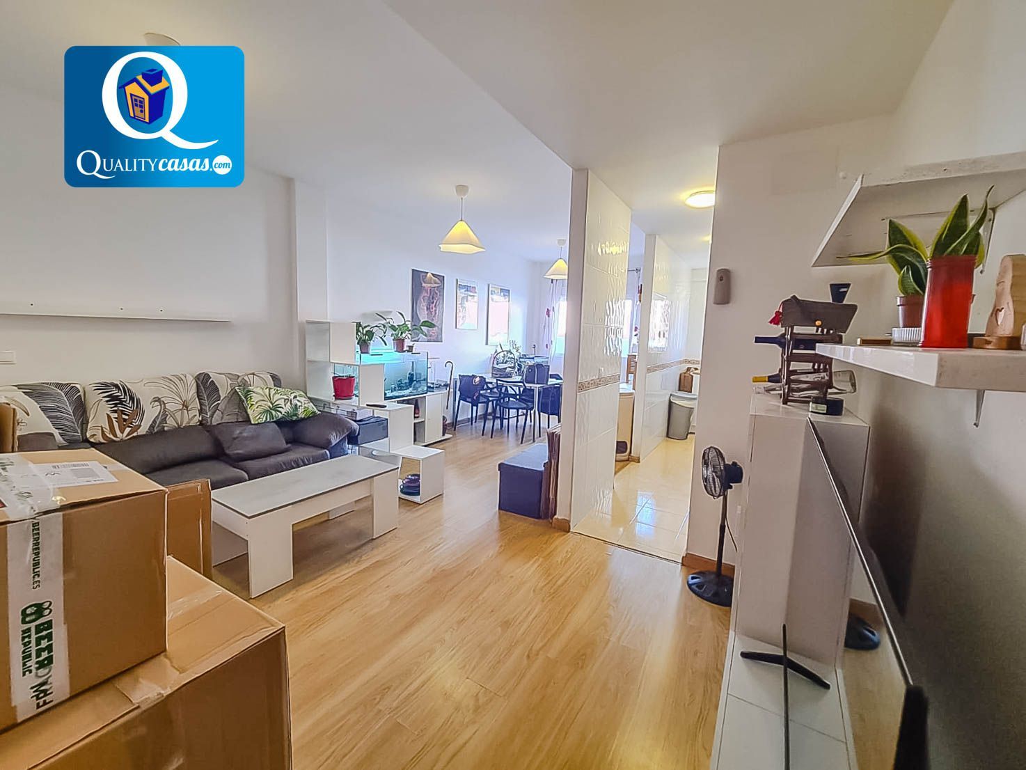 Sala de estar de Piso en venta en Castalla con Trastero