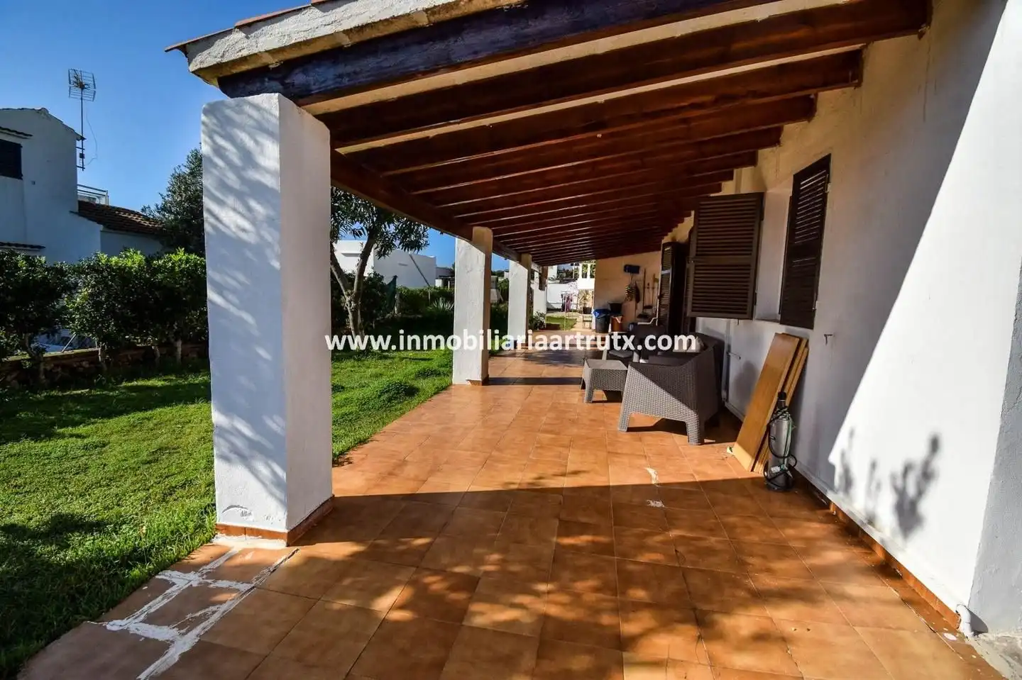 Terrassa de Casa o xalet en venda en Ciutadella de Menorca amb Aire condicionat, Jardí privat i Terrassa