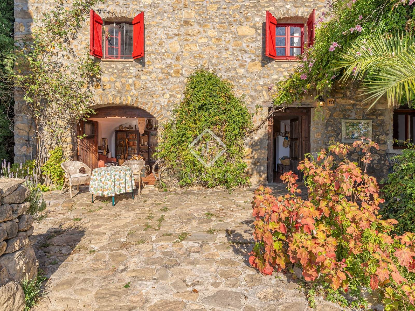 Exterior view of Country house for sale in Maià de Montcal  with Heating, Private garden and Storage room