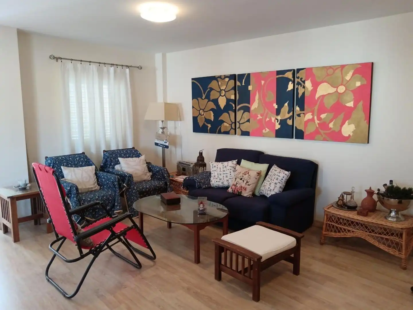 Wohnzimmer von Dachboden zum Verkauf in Vera mit Klimaanlage, Heizung und Terrasse