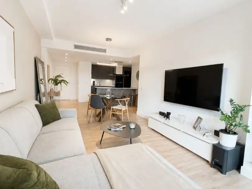 Wohnzimmer von Wohnung zum Verkauf in Las Rozas de Madrid mit Klimaanlage, Terrasse und Schwimmbad
