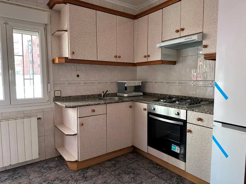 Kitchen of Flat for sale in Gijón   with Heating, Terrace and Furnished