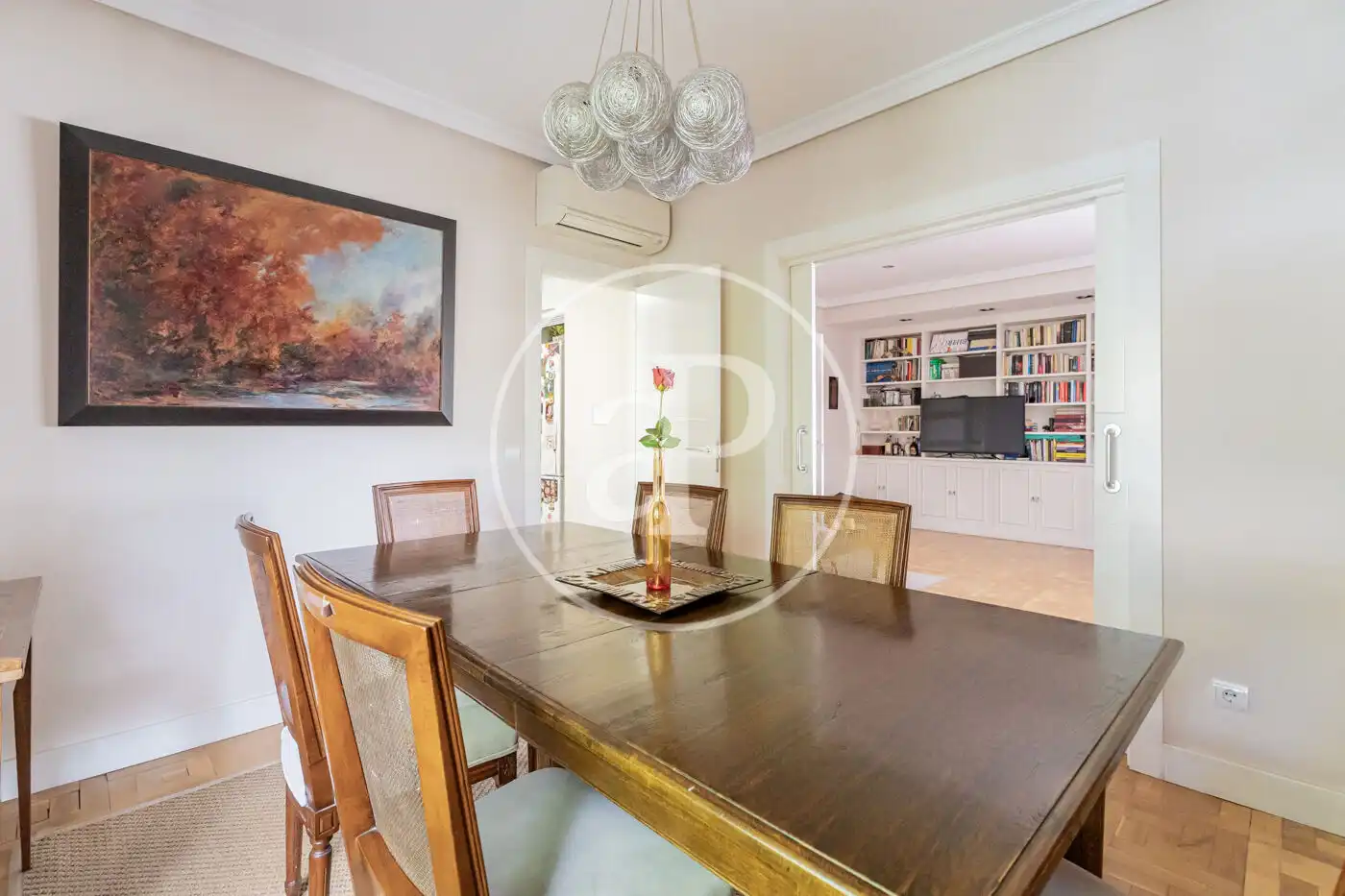 Esszimmer von Wohnung zum Verkauf in Madrid mit Klimaanlage, Heizung und Privatgarten