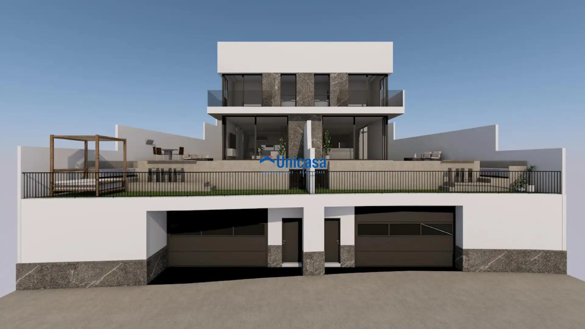 Exterior view of Detached homes for sale in Málaga  with Air Conditioner, Heating and Terrace