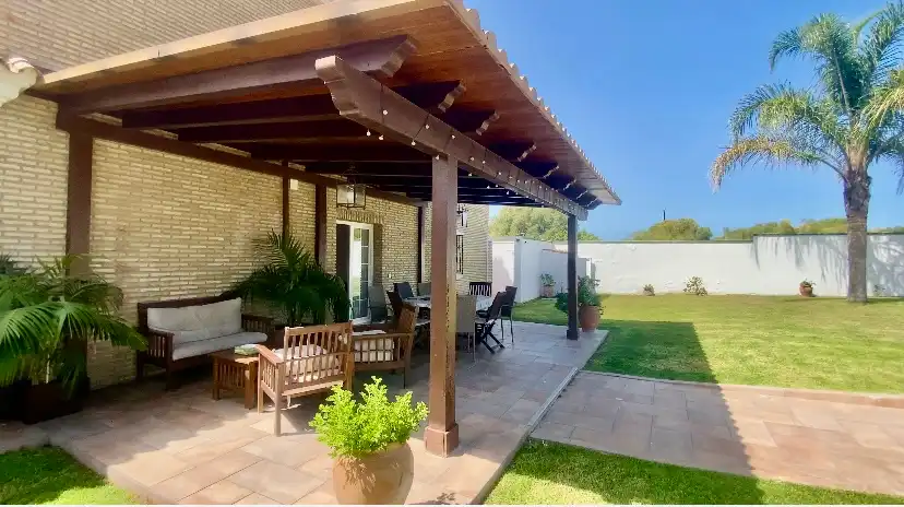 Terraza de Casa o chalet en venta en El Puerto de Santa María con Calefacción, Jardín privado y Piscina